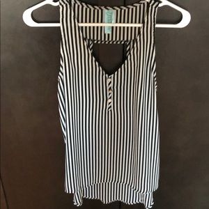 Tank top with cut out back